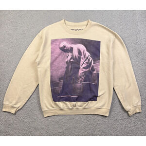 Ariana Grande Sweatshirt Womens Medium Beige Sweetener World Tour Crewneck Merch